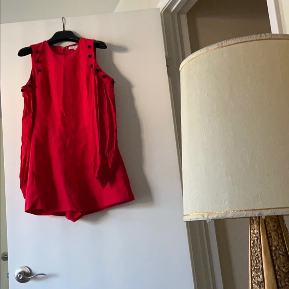 Alexis red Romper